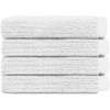image:imageCozy Earth Ribbed Bath Towel Set  60 Cotton 40 Viscose from Bamboo Bathroom Towels  Soft amp Absorbent Textured Ribbed Pattern  2 Pack Light GreyWhite