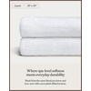 image:imageCozy Earth Ribbed Bath Towel Set  60 Cotton 40 Viscose from Bamboo Bathroom Towels  Soft amp Absorbent Textured Ribbed Pattern  2 Pack Light GreyWhite