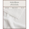 image:imageCozy Earth Ribbed Bath Towel Set  60 Cotton 40 Viscose from Bamboo Bathroom Towels  Soft amp Absorbent Textured Ribbed Pattern  2 Pack Light GreyWhite