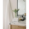 image:imageCozy Earth Ribbed Bath Towel Set  60 Cotton 40 Viscose from Bamboo Bathroom Towels  Soft amp Absorbent Textured Ribbed Pattern  2 Pack Light GreyWhite