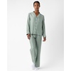 image:imageCozy Earth Soft Woven Long Sleeve Pajama Set For Women  Luxury ButtonUp SleepwearJasper