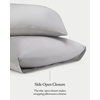 image:imageCozy Earth Standard Pillowcases Set of 2  Made of 100 Viscose from Bamboo UltraSoft amp Luxury Woven from Naturally Breathable amp Lightweight Fabric  OatLight Grey