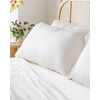 image:imageCozy Earth Standard Pillowcases Set of 2  Made of 100 Viscose from Bamboo UltraSoft amp Luxury Woven from Naturally Breathable amp Lightweight Fabric  OatWhite
