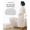 image:imageCozy Earth Waffle Bath Robe  Lightweight Spa Robe with Pockets  40 Viscose from Bamboo BlendLight Grey