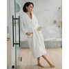 image:imageCozy Earth Waffle Bath Robe  Lightweight Spa Robe with Pockets  40 Viscose from Bamboo BlendWhite