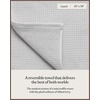 image:imageCozy Earth Waffle Washcloths  60 Cotton 40 Viscose from Bamboo Washcloths 13 x 13 Inches  Soft amp Absorbent Terry Reversible Mini Textured Waffle amp Weave Pattern  4 PackLight Grey