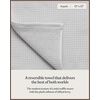 image:imageCozy Earth Waffle Washcloths  60 Cotton 40 Viscose from Bamboo Washcloths 13 x 13 Inches  Soft amp Absorbent Terry Reversible Mini Textured Waffle amp Weave Pattern  4 PackLight Grey