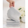 image:imageCozy Earth Waffle Washcloths  60 Cotton 40 Viscose from Bamboo Washcloths 13 x 13 Inches  Soft amp Absorbent Terry Reversible Mini Textured Waffle amp Weave Pattern  4 PackLight Grey