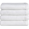 image:imageCozy Earth Waffle Washcloths  60 Cotton 40 Viscose from Bamboo Washcloths 13 x 13 Inches  Soft amp Absorbent Terry Reversible Mini Textured Waffle amp Weave Pattern  4 PackWhite