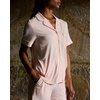 image:imageCozy Earth Womens Short Sleeve Pajama Set  Relaxed Fit with Adjustable Waistband amp Side Pockets  Womens SleepwearBlossom
