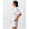 image:imageCozy Earth Womens Short Sleeve Pajama Set  Relaxed Fit with Adjustable Waistband amp Side Pockets  Womens SleepwearLilac