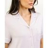 image:imageCozy Earth Womens Short Sleeve Pajama Set  Relaxed Fit with Adjustable Waistband amp Side Pockets  Womens SleepwearLilac