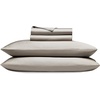 image:imageCozy Earth Luxury Bed Sheet Set  100 Viscose from Bamboo Fabric UltraSoft amp Breathable Fits Regular amp Deep Pocket Mattresses up to 20  4 Pieces King Sheet Set WhiteDove Grey