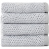 image:imageCozy Earth Nantucket 60 Cotton 40 Viscose from Bamboo Bath Sheet  600 GSM Plush amp FastDrying with Rice Weave Pattern  2 Pack 40 x 65 Luxury Bath Sheet  Light GreyHeathered Harbor Mist