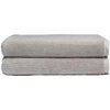 image:imageCozy Earth Ribbed Bath Towel Set  60 Cotton 40 Viscose from Bamboo Bathroom Towels  Soft amp Absorbent Textured Ribbed Pattern  2 Pack Light GreyLight Grey