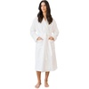 image:imageCozy Earth Waffle Bath Robe  Lightweight Spa Robe with Pockets  40 Viscose from Bamboo BlendWhite