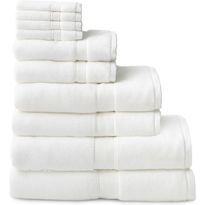 image:imageCozy Earth Complete Luxe Bath Bundle  60 Cotton 40 Viscose from Bamboo  Quick Dry amp Plush Cotton Bath Towel Set  4 Washcloths 2 Hand Towels 2 Bath Towels 2 Bath Sheets  Harbor MistWhite