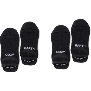 image:imageCozy Earth Essential Ankle Socks for Women and Men  Soft Cotton Socks 2 Pack Set  Blister Cushion Heel amp Arch SupportBlack