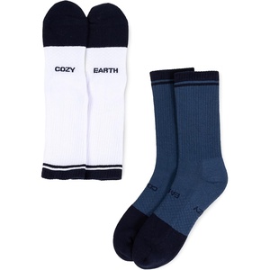 image:imageCozy Earth Essential Calf Socks for Women and Men  Soft Mercerized Cotton Crew Socks 2Pack Set  Heel amp Arch SupportEclipse
