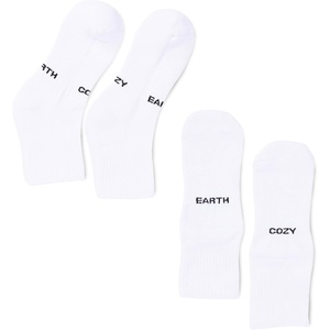 image:imageCozy Earth Essential Quarter Socks for Women and Men  Soft Mercerized Cotton Crew Socks 2Pack Set  Heel amp Arch SupportWhite