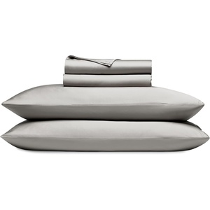 image:imageCozy Earth Luxury Bed Sheet Set  100 Viscose from Bamboo Fabric UltraSoft amp Breathable Fits Regular amp Deep Pocket Mattresses up to 20  4 Pieces King Sheet Set WhiteGray