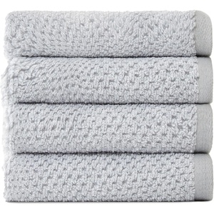 image:imageCozy Earth Nantucket 60 Cotton 40 Viscose from Bamboo Bath Sheet  600 GSM Plush amp FastDrying with Rice Weave Pattern  2 Pack 40 x 65 Luxury Bath Sheet  Light GreyHeathered Harbor Mist