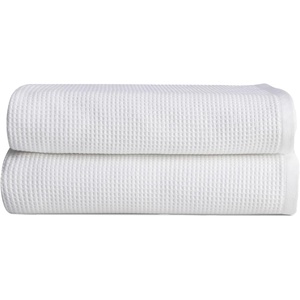 image:imageCozy Earth Waffle Washcloths  60 Cotton 40 Viscose from Bamboo Washcloths 13 x 13 Inches  Soft amp Absorbent Terry Reversible Mini Textured Waffle amp Weave Pattern  4 PackWhite