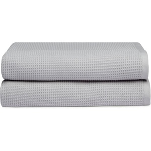 image:imageCozy Earth Waffle Washcloths  60 Cotton 40 Viscose from Bamboo Washcloths 13 x 13 Inches  Soft amp Absorbent Terry Reversible Mini Textured Waffle amp Weave Pattern  4 PackHarbor Mist