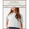 image:imageCozy Earth  Womens All Day Cropped Tee  100 Cotton TShirt  Relaxed Fit  Soft amp BreathableFrench Dove Heather