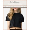 image:imageCozy Earth  Womens All Day Cropped Tee  100 Cotton TShirt  Relaxed Fit  Soft amp BreathableJet Black