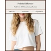 image:imageCozy Earth  Womens All Day Cropped Tee  100 Cotton TShirt  Relaxed Fit  Soft amp BreathableWhite