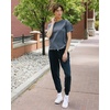 image:imageCozy Earth  Womens All Day Tee 100 Cotton TShirt  Relaxed Fit  Soft amp BreathableCoal Heather