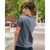 image:imageCozy Earth  Womens All Day Tee 100 Cotton TShirt  Relaxed Fit  Soft amp BreathableCoal Heather