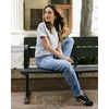 image:imageCozy Earth  Womens All Day Tee 100 Cotton TShirt  Relaxed Fit  Soft amp BreathableFrench Dove Heather