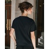 image:imageCozy Earth  Womens All Day Tee 100 Cotton TShirt  Relaxed Fit  Soft amp BreathableJet Black