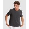 image:imageCozy Earth Mens StretchKnit Lounge Tee  Relaxed Fit Short Sleeve Shirt for Men  Soft BreathableCharcoal