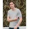 image:imageCozy Earth Mens StretchKnit Lounge Tee  Relaxed Fit Short Sleeve Shirt for Men  Soft BreathableHeather Grey