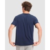 image:imageCozy Earth Mens StretchKnit Lounge Tee  Relaxed Fit Short Sleeve Shirt for Men  Soft BreathableNavy