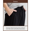 image:imageCozy Earth Mens StretchKnit Pajama Pants with Elastic Drawstring Waist amp Side PocketsBlack