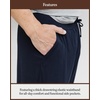 image:imageCozy Earth Mens StretchKnit Pajama Pants with Elastic Drawstring Waist amp Side PocketsNavy