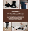 image:imageCozy Earth Mens Ultra Soft Jogger Pants Zippered Back Pocket  Viscose from Bamboo BlendBlack