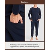 image:imageCozy Earth Mens Ultra Soft Jogger Pants Zippered Back Pocket  Viscose from Bamboo BlendCharcoal