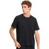 image:imageCozy Earth Mens StretchKnit Lounge Tee  Relaxed Fit Short Sleeve Shirt for Men  Soft BreathableBlack