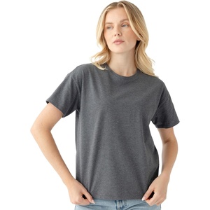 image:imageCozy Earth  Womens All Day Tee 100 Cotton TShirt  Relaxed Fit  Soft amp BreathableCoal Heather