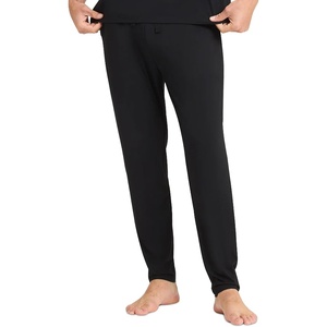 image:imageCozy Earth Mens StretchKnit Pajama Pants with Elastic Drawstring Waist amp Side PocketsBlack