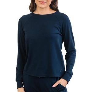 image:imageCozy Earth Womens Pullover Crew  Made from Viscose from Bamboo UltraSoft Temperature RegulatingNavy